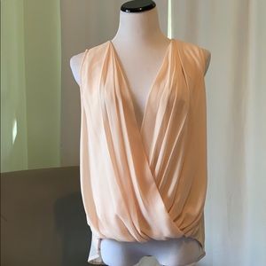 Peach chiffon tank